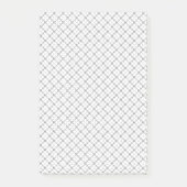 Monochrome Geometric Texture|Seamless Diamond Look Post-it Klebezettel (Vorderseite)