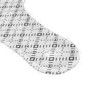 Monochrome Geometric Texture|Seamless Diamond Look Schneidebrett (Ecke)