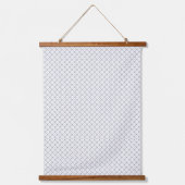 Monochrome Geometric Texture|Seamless Diamond Look Wandteppich Mit Holzrahmen (Vorderseite)