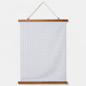 Monochrome Geometric Texture|Seamless Diamond Look Wandteppich Mit Holzrahmen (Vorderseite 3)