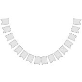 Monochrome Geometric Texture|Seamless Diamond Look Wimpelkette (Alle)
