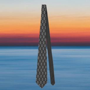 Monochrome Geometrie – abstrakt gemusterte Krawatt Krawatte