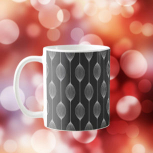 Monochrome Geometrie – Abstrakte Muster-Klassiktas Kaffeetasse