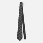 Monochrome Geometrie - Abstraktes Muster Necktie Krawatte (Vorderseite)