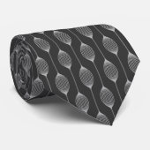 Monochrome Geometrie - Abstraktes Muster Necktie Krawatte (Gerollt)