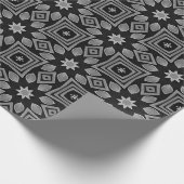 Monochrome Geometrie Geschenkpapier (Ecke)