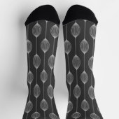 Monochrome Geometrie - Socken der Abstrakten Muste (Oben)