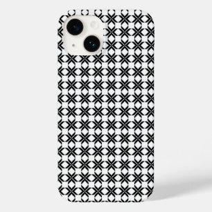 ✨ Monochrome Geometrie-Strömung Schwarz & Weiß Abs Case-Mate iPhone 14 Hülle