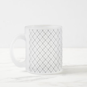 Monochrome geometrische Textur Nahtloser Diamant-L Mattglastasse