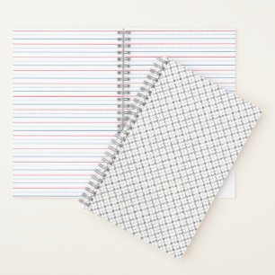 Monochrome geometrische Textur Nahtloser Diamant-L Notizblock