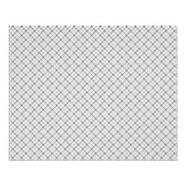 Monochrome geometrische Textur|Nahtloser Diamant-L Poster