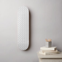Monochrome geometrische Textur|Nahtloser Diamant-L Skateboard