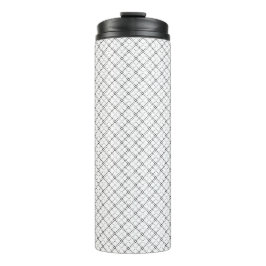 Monochrome geometrische Textur|Nahtloser Diamant-L Thermosbecher
