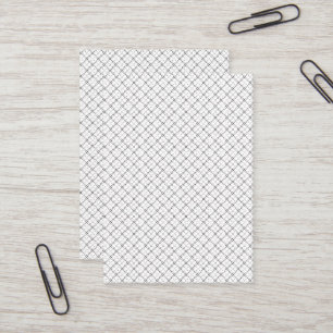 Monochrome geometrische Textur Nahtloser Diamant-L Visitenkarte