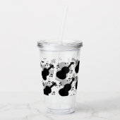 Monochrome Gitarren-Individuelle Name Acryltrinkbecher (Rückseite)