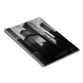 Monochrome Glasfaser Skycraper City Notebook Notizblock (Rechte Seite)