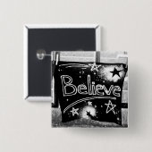 Monochrome glauben button (Vorne & Hinten)