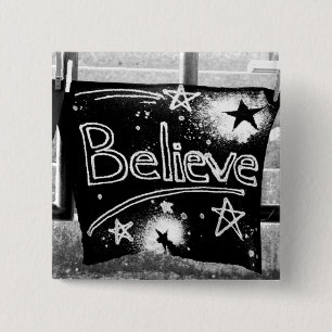 Monochrome glauben button
