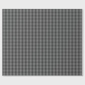 Monochrome grau geprüft geschenkpapier (Flach)