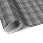 Monochrome grau geprüft geschenkpapier (Rolleneckpunkt)