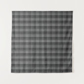 Monochrome grau geprüft wandteppich (Vorderseite (Horizontal))