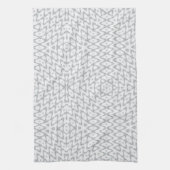 Monochrome, grau und weiß, geometrisch geschirrtuch (Vertikal)