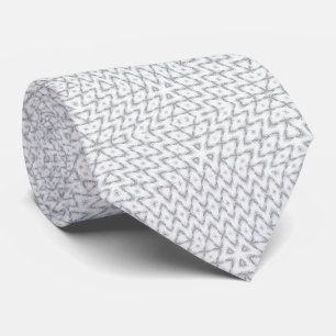 Monochrome, grau und weiß, geometrisch krawatte