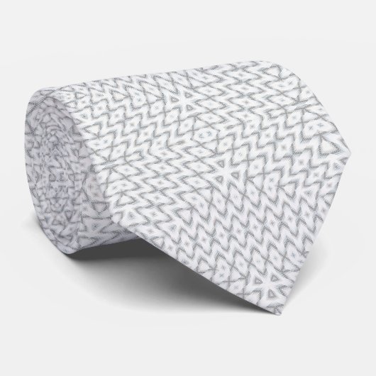 Monochrome, grau und weiß, geometrisch krawatte (Gerollt)