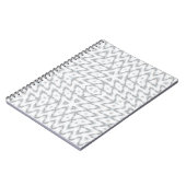 Monochrome, grau und weiß, geometrisch notizblock (Linke Seite)