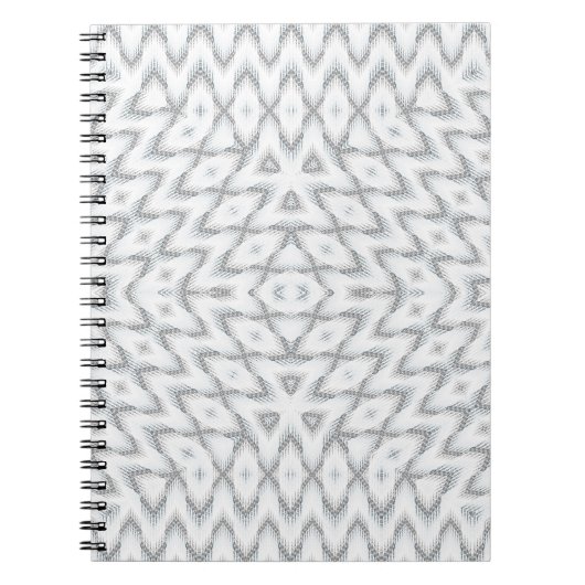 Monochrome, grau und weiß, geometrisch notizblock (Vorderseite)