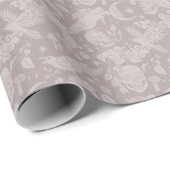 Monochrome Halloween-Muster-Papierrolle Geschenkpapier (Rolleneckpunkt)