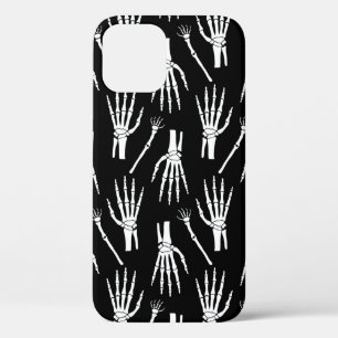 Monochrome Halloween nahtloses Muster mit Knochen. Case-Mate iPhone Hülle