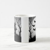 Monochrome Haunted House Mug Kaffeetasse (Mittel)