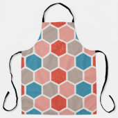 Monochrome Hexagon Schürze (Vorderseite)