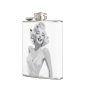 Monochrome Hollywood der 1950er Flachmann (Links)