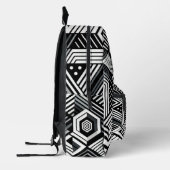 Monochrome Illusion Bedruckter Rucksack (Links)