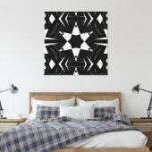 Monochrome Impuls Leinwanddruck (Insitu (Schlafzimmer))