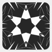 Monochrome Impuls Quadratischer Aufkleber (Vorderseite)