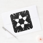 Monochrome Impuls Quadratischer Aufkleber (Umschlag)