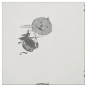 Monochrome Jack O' Lantern Pumpkin Air Ballon Stoff (Muster)