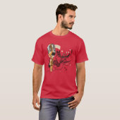 Monochrome Jazz: Minimalistischer Hintergrund für T-Shirt (Vorne ganz)