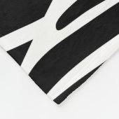 Monochrome Jungle Geometrie nahtloses Muster Fleecedecke (Ecke)