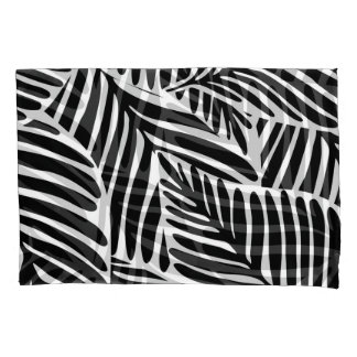 Monochrome Jungle Geometrie nahtloses Muster Kissenbezug