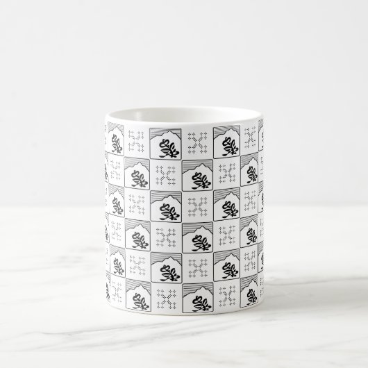 Monochrome Kaffeetasse (Mittel)