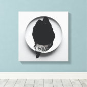 Monochrome Kaffeetextur abstrakt Art 10 Leinwanddruck (Insitu (Holzboden))