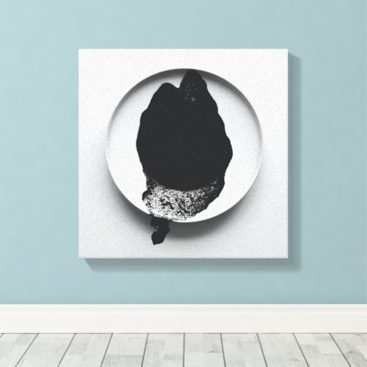 Monochrome Kaffeetextur abstrakt Art 10 Leinwanddruck (Insitu (Holzboden))