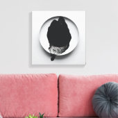 Monochrome Kaffeetextur abstrakt Art 10 Leinwanddruck (Insitu (Wohnzimmer))