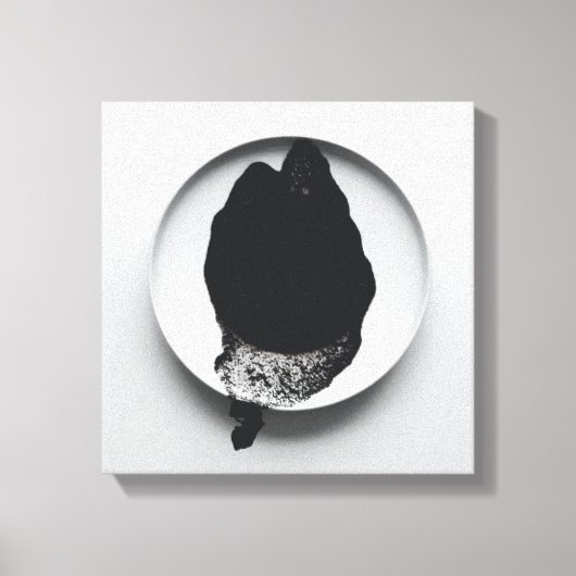 Monochrome Kaffeetextur abstrakt Art 10 Leinwanddruck (Vorderseite)