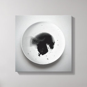 Monochrome Kaffeetextur abstrakt Art. 11 Leinwanddruck