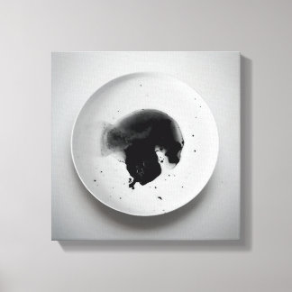 Monochrome Kaffeetextur abstrakt Art. 11 Leinwanddruck